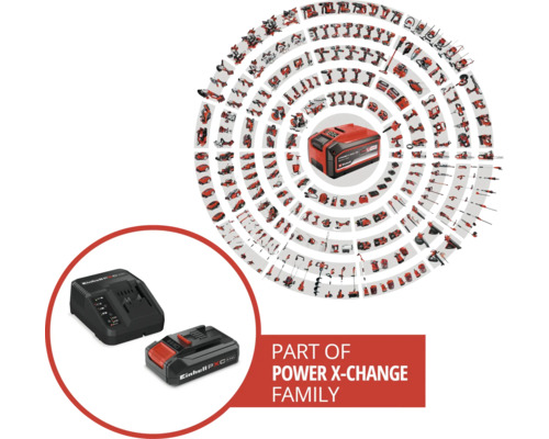 Set acumulator & stație de încărcare Einhell Power X-Twincha 18V, capacitate 2,5Ah Li-Ion