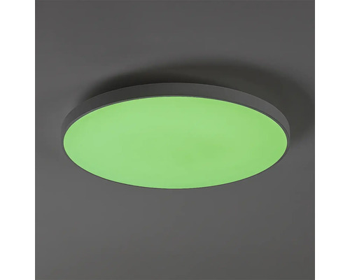 Plafonieră LED rotundă cu design plat și suprafață luminoasă pentru interior.