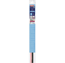 Garnitura autoadeziva tip perie pentru usi Tesa pentru podele netede si neregulate, 100 ori 3,7 centimetri, protejeaza impotriva curentului.
