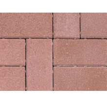 Pavaje din beton de formă dreptunghiulară montate în model