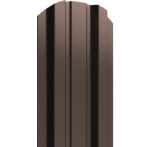 Un profil metalic de gard din otel cu structura canelata pentru constructia gardurilor.
