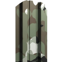 Șipcă de gard metalică cu model camuflaj pentru grădină