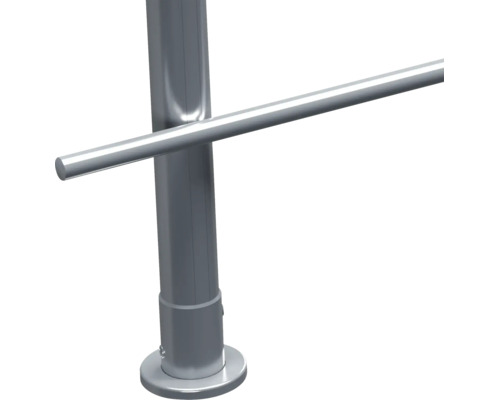 Stâlp din oțel inoxidabil pentru balustradă cu suport pentru mâna curentă