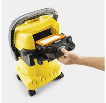 Aspirator multifunctional Kärcher cu caseta de filtrare detasabila pentru schimbarea usoara a filtrului