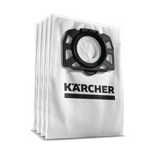 Saci de filtrare din material netesut pentru aspiratoare Kärcher în pachet de patru cu racord din plastic