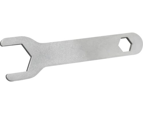Cheie fixă simplă din metal pentru lucrări de montaj.