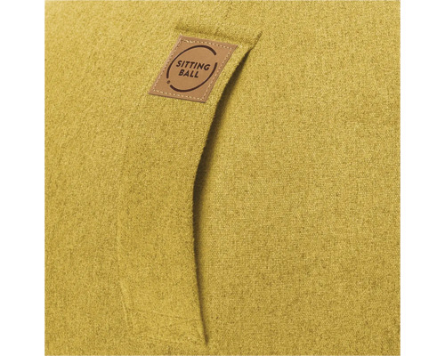 Husă din material textil pentru minge de fitness cu mâner de transport și etichetă cu logo Sitting Ball