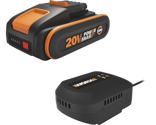 Acumulator Worx Power Share 20 Volti 2.0 Amperi ora cu incarcator pentru unelte electrice