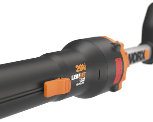 Suflantă de frunze cu acumulator Worx LeafJet cu tehnologie Sonic Turbine de 20 Volt.