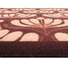 Covoraș de intrare cu model floral pentru interior din fibre rezistente