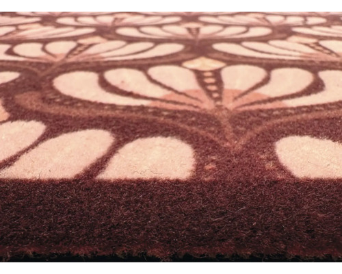 Covoraș de intrare cu model floral pentru interior din fibre rezistente