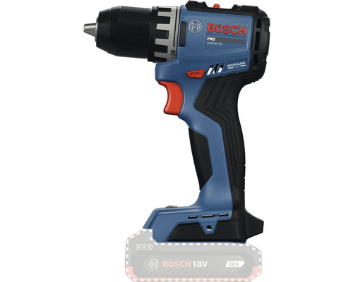 Mașină de găurit și înșurubat cu acumulator Bosch Professional GSR 18V 52 cu motor fără perii și acumulator de 18 Volți