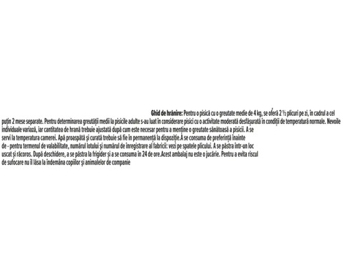 Ghid de hrănire și instrucțiuni de depozitare pentru hrană umedă de pisici.