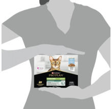 Hrană pentru pisici adulte sterilizate Purina Pro Plan cu pește alb în sos, 10 ori 85 grame