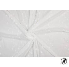 Material textil cu model cu puncte in aspect incretit (Image AI modified or generated)
