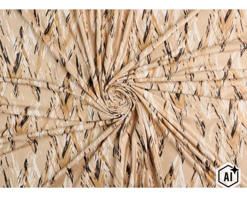 Material textil cu model abstract și structură în spirală (Image AI modified or generated)
