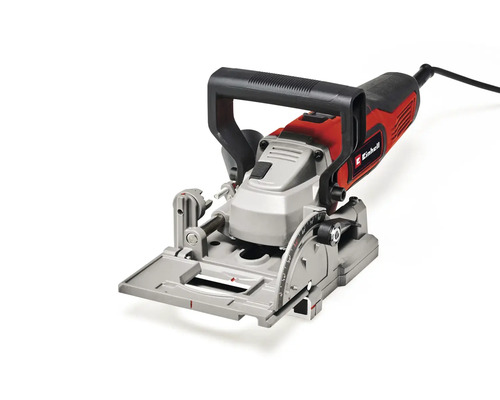 Mașină de frezat pentru dibluri plate Einhell pentru îmbinări din lemn cu mâner ergonomic și limitator de unghi reglabil