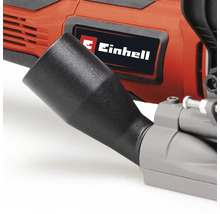 Logo Einhell și racord pentru aspirator pe o unealtă electrică pentru aspirarea prafului