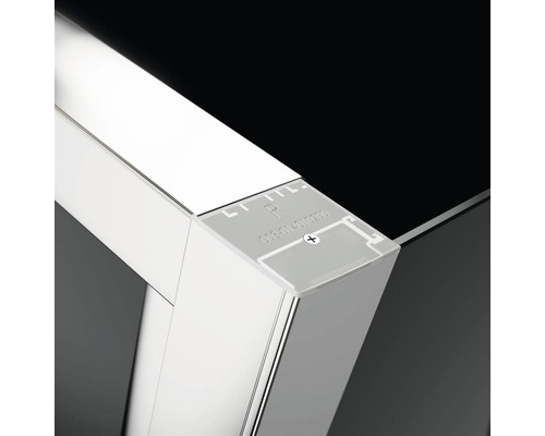 Prim-plan cu profil de colț cu șurub