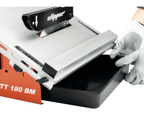 Mașină de tăiat faianță Clipper TT 180 BM cu răcire cu apă și tavă de apă detașabilă