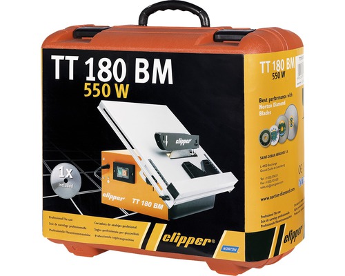 Ambalajul mașinii de tăiat faianță Clipper TT 180 BM cu o putere de 550 wați