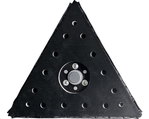 Pâslă de șlefuit triunghiulară cu model perforat pentru scule electrice