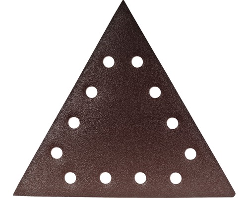 Șmirghel triunghiular cu găuri
