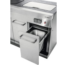 Bucătărie exterioară din oțel inoxidabil cu sertar