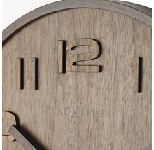 Ceas perete NeXtime Wood Medium maro Ø 35 cm