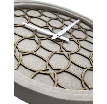 Ceas perete NeXtime Concrete Love gri Ø 39 cm