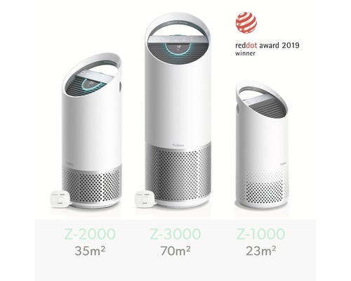 Modele de purificatoare de aer TruSens Z-2000, Z-3000 și Z-1000 cu premiul Red Dot Award 2019