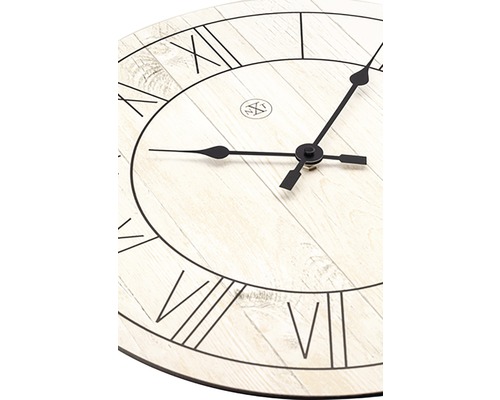 Ceas de perete cu cifre romane și indicatoare