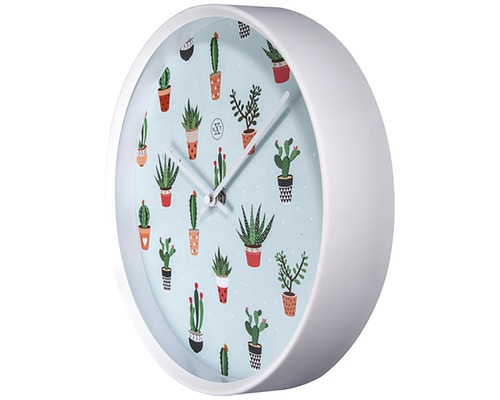 Ceas de perete cu model de cactus