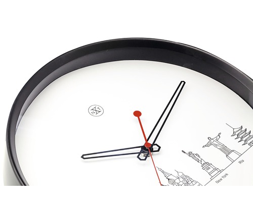 Ceas de perete cu motive ale orașelor lumii