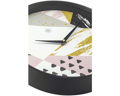 Ceas de perete cu model geometric pentru decorarea interioară