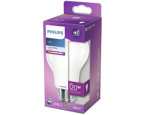 Bec LED Philips, 13 wați, 4000 Kelvin, soclu E27 în ambalaj