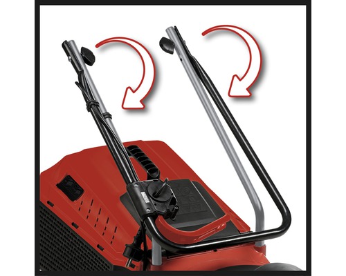 Mâner reglabil al unei mașini de tuns iarba