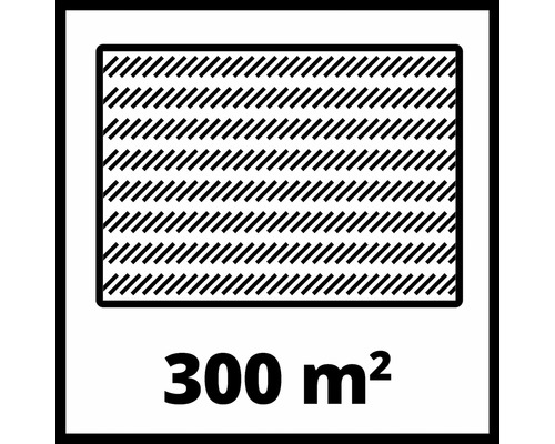 Potrivit pentru o suprafață de gazon de 300 de metri pătrați