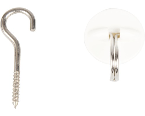 Cârlig cu șurub și cârlig autoadeziv pentru fixarea obiectelor