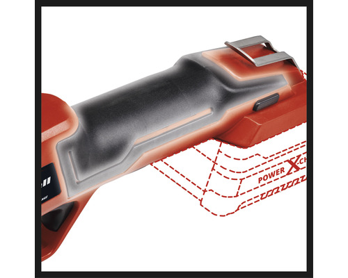 Imagine detaliată cu o sculă cu acumulator Einhell Power X-Change.