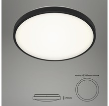 Plafonieră rotundă cu dimensiunile de 385 mm diametru și 70 mm înălțime