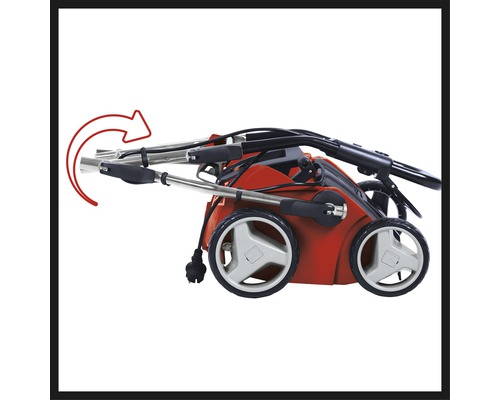 Aerator pliat pentru depozitare cu economie de spațiu, cu săgeată pentru funcția de pliere