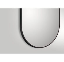 Oglindă baie ovală DSK Black negru mat 60x100 cm-thumb-4