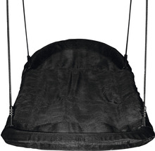 Scaun suspendat din material textil cu suspensie pe cablu