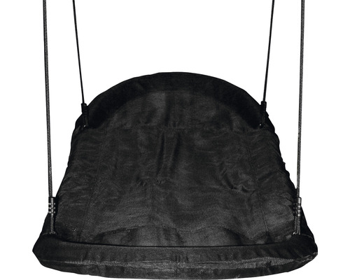 Scaun suspendat din material textil cu suspensie pe cablu