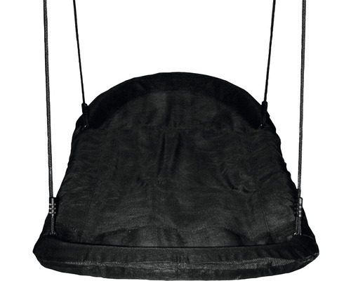 Scaun suspendat din material textil cu suspensie pe cablu