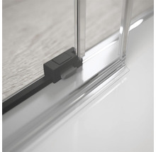 Ușă duș glisantă Radaway Idea Black KDD stânga 90x200,5 cm, sticlă transparentă, profil negru-thumb-6