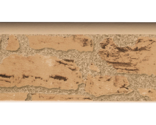 Prim-plan cu o bordură bej cu model de piatră