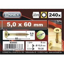 Șuruburi Onnex 5,0 x 60 milimetri, pachet de 240 bucăți