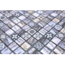 Plăci de mozaic cu model și aspect de lemn